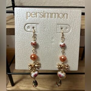 Persimmon Drop Earrings